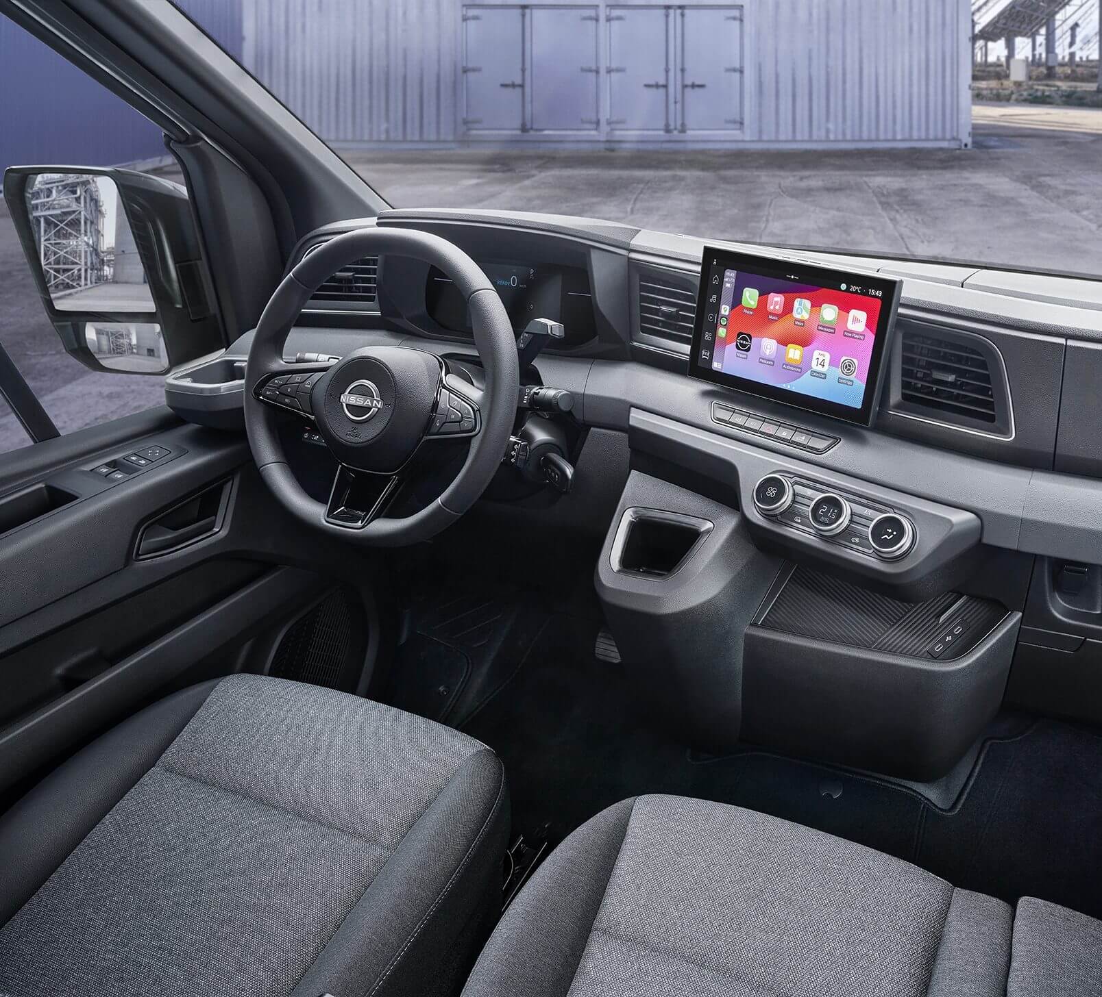 Interiör i nya Nissan Interstar 2025