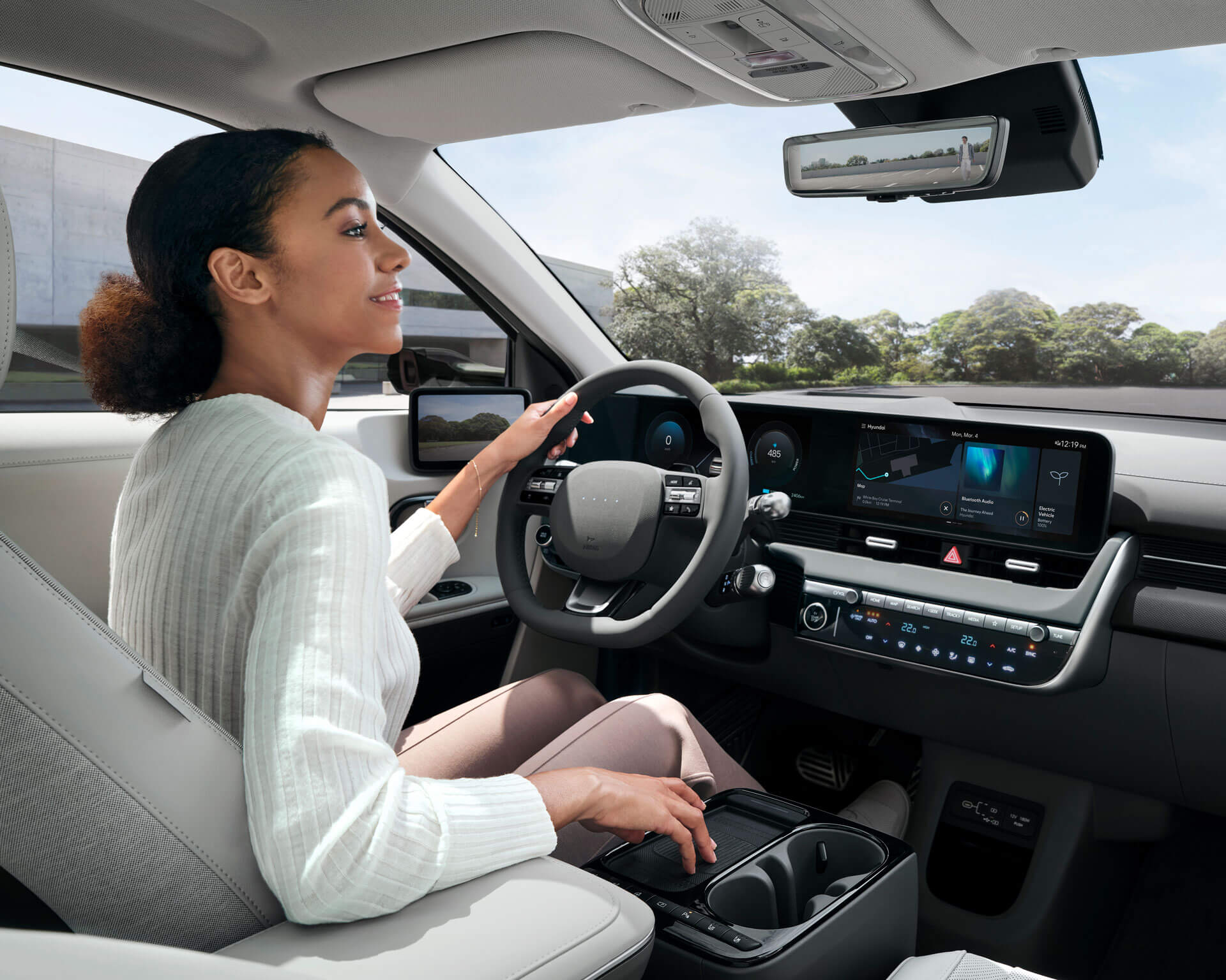 Hyundai Privatleasing Ioniq 5 Interiör panel och insida av elbilen