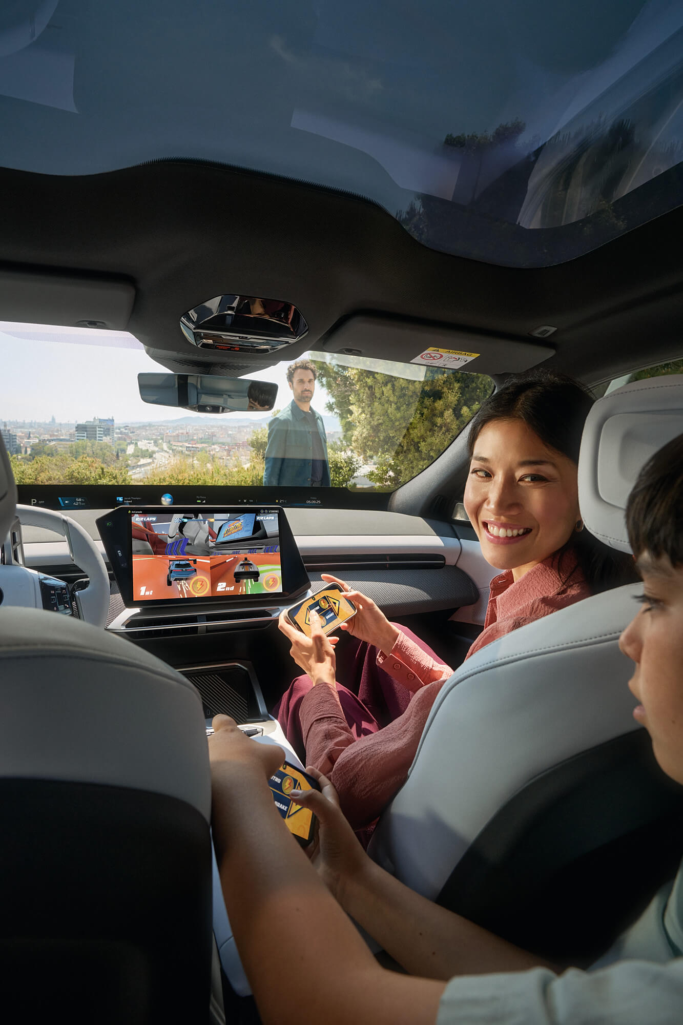 snabbladdning underhållning BMW