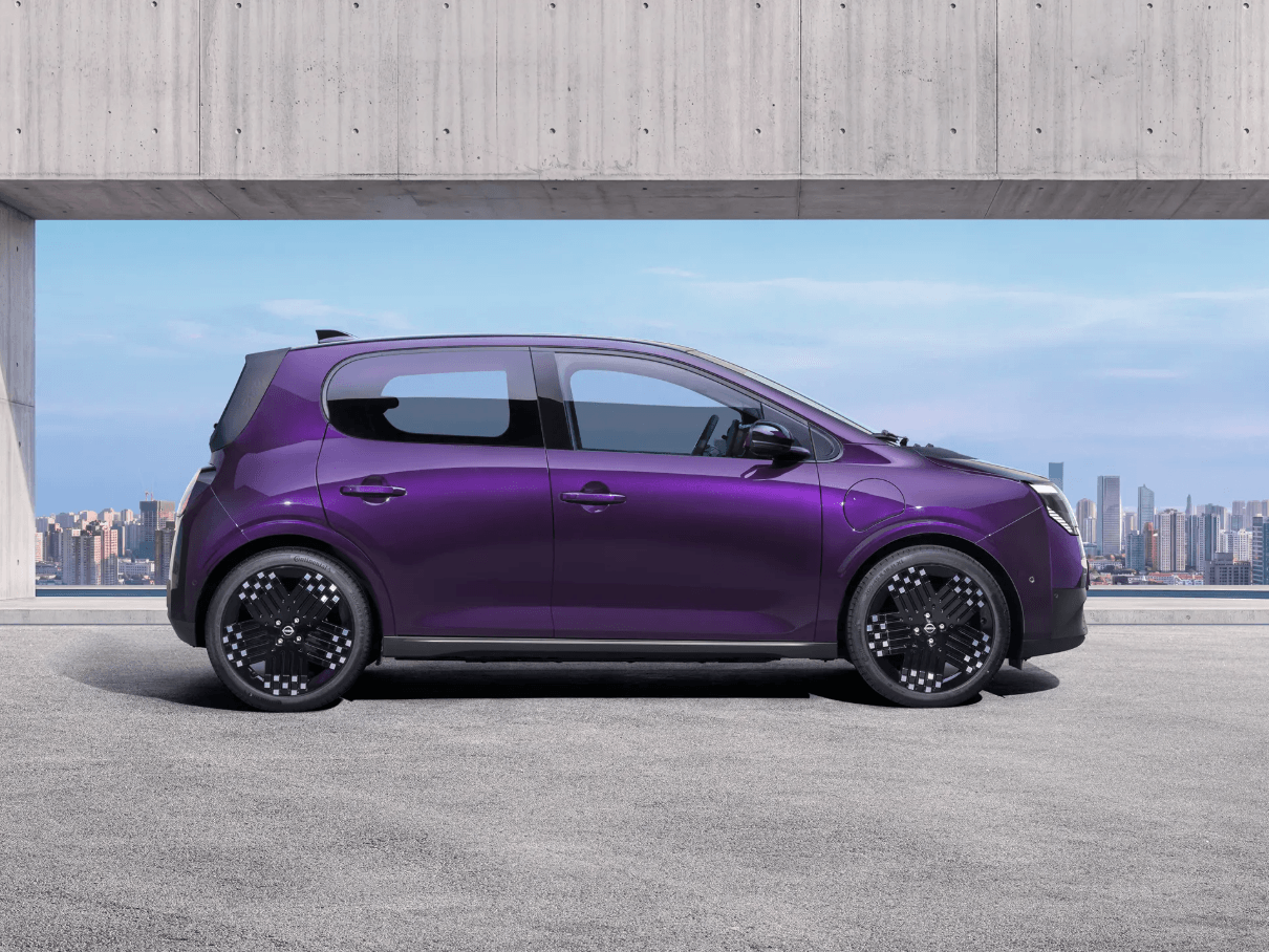 Liten elbil från nissan. nissan pixo.