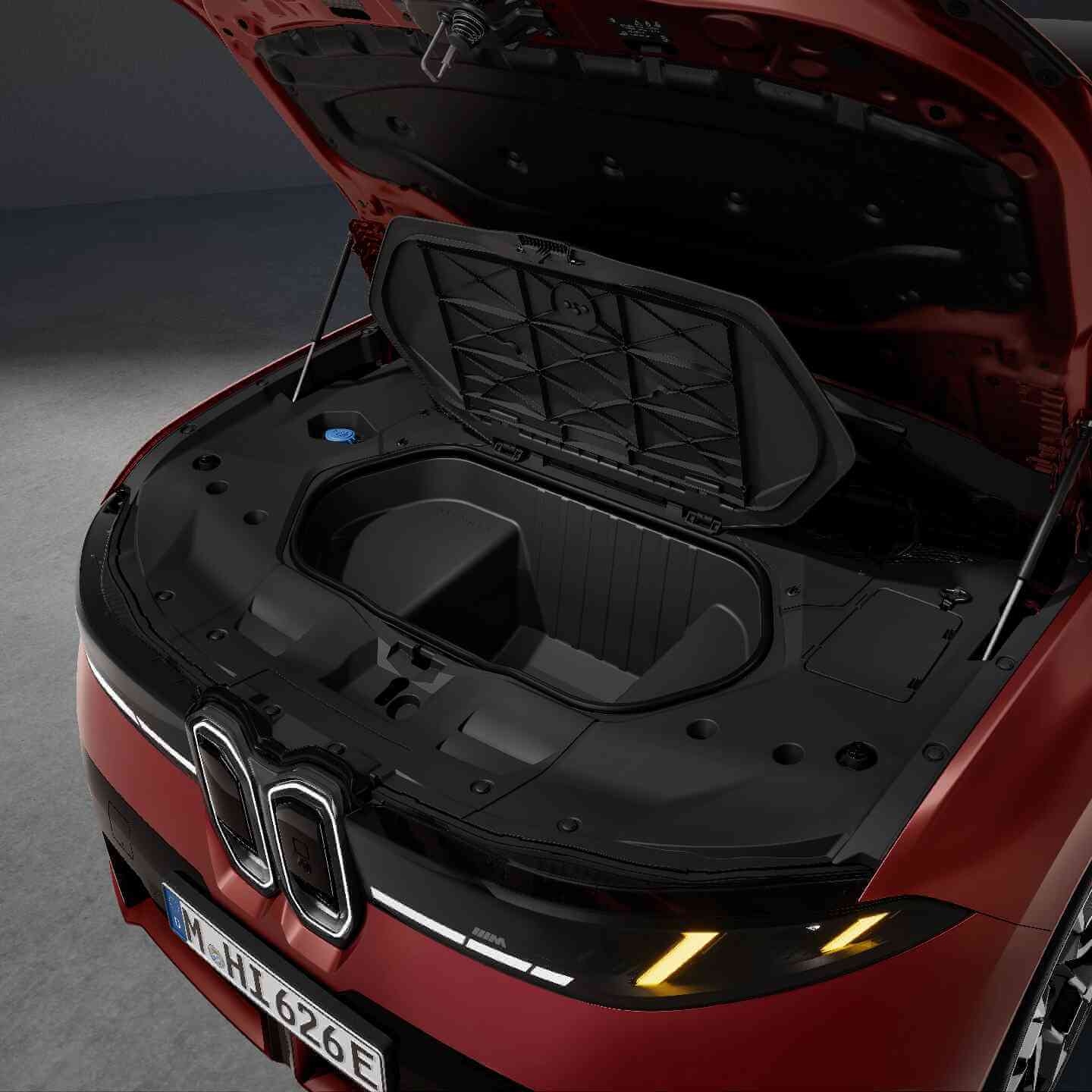 förvaring bmw ix4 motorhuv